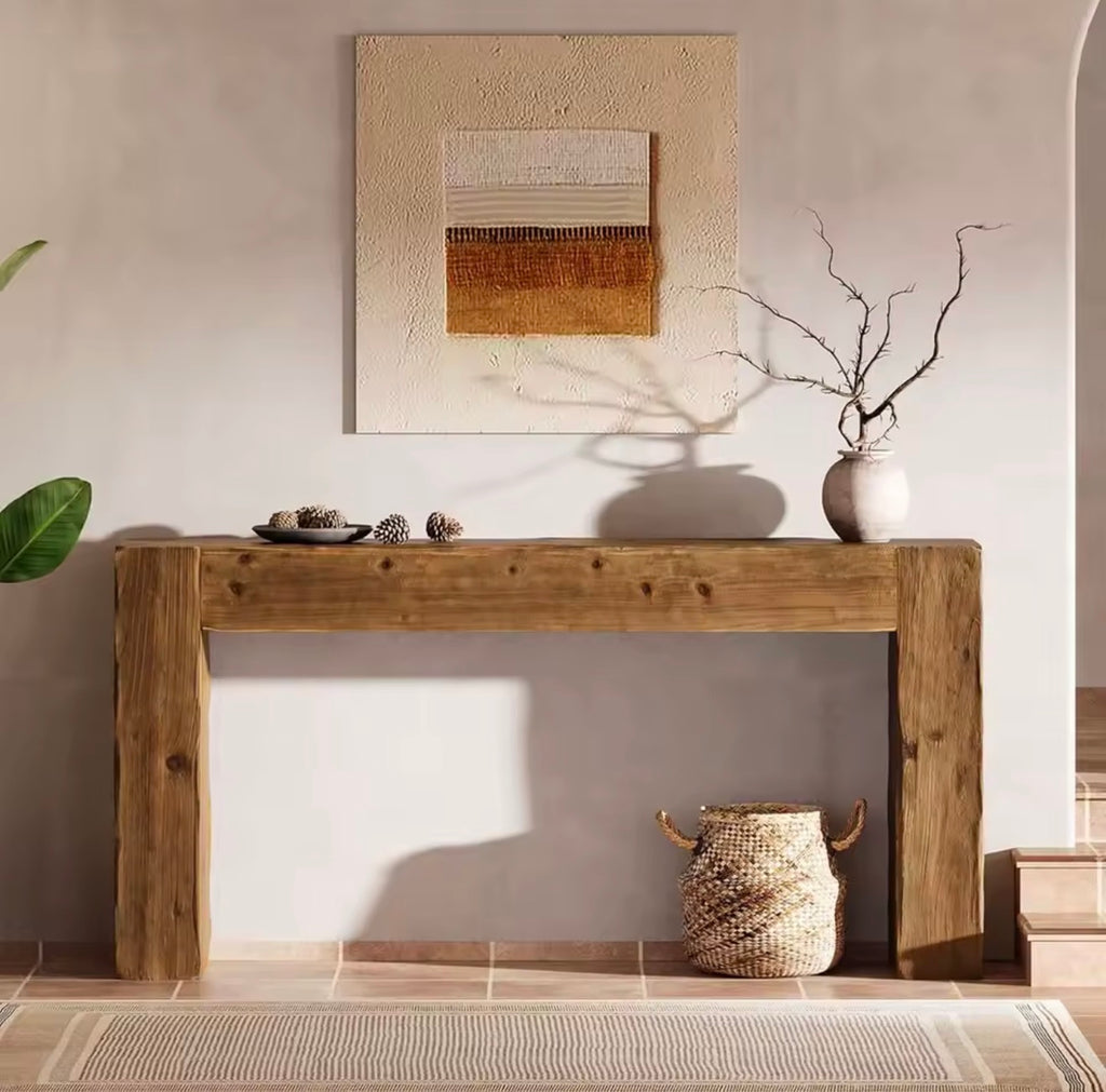 Rustic Farmhouse Console Table