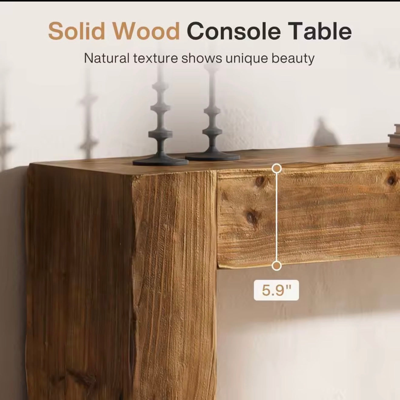 Rustic Farmhouse Console Table