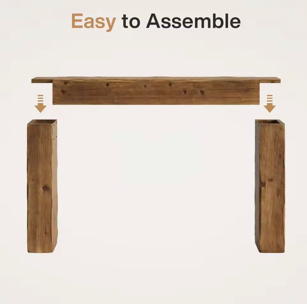 Rustic Farmhouse Console Table