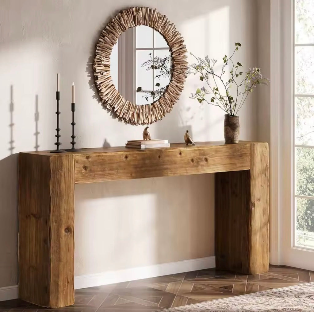 Rustic Farmhouse Console Table