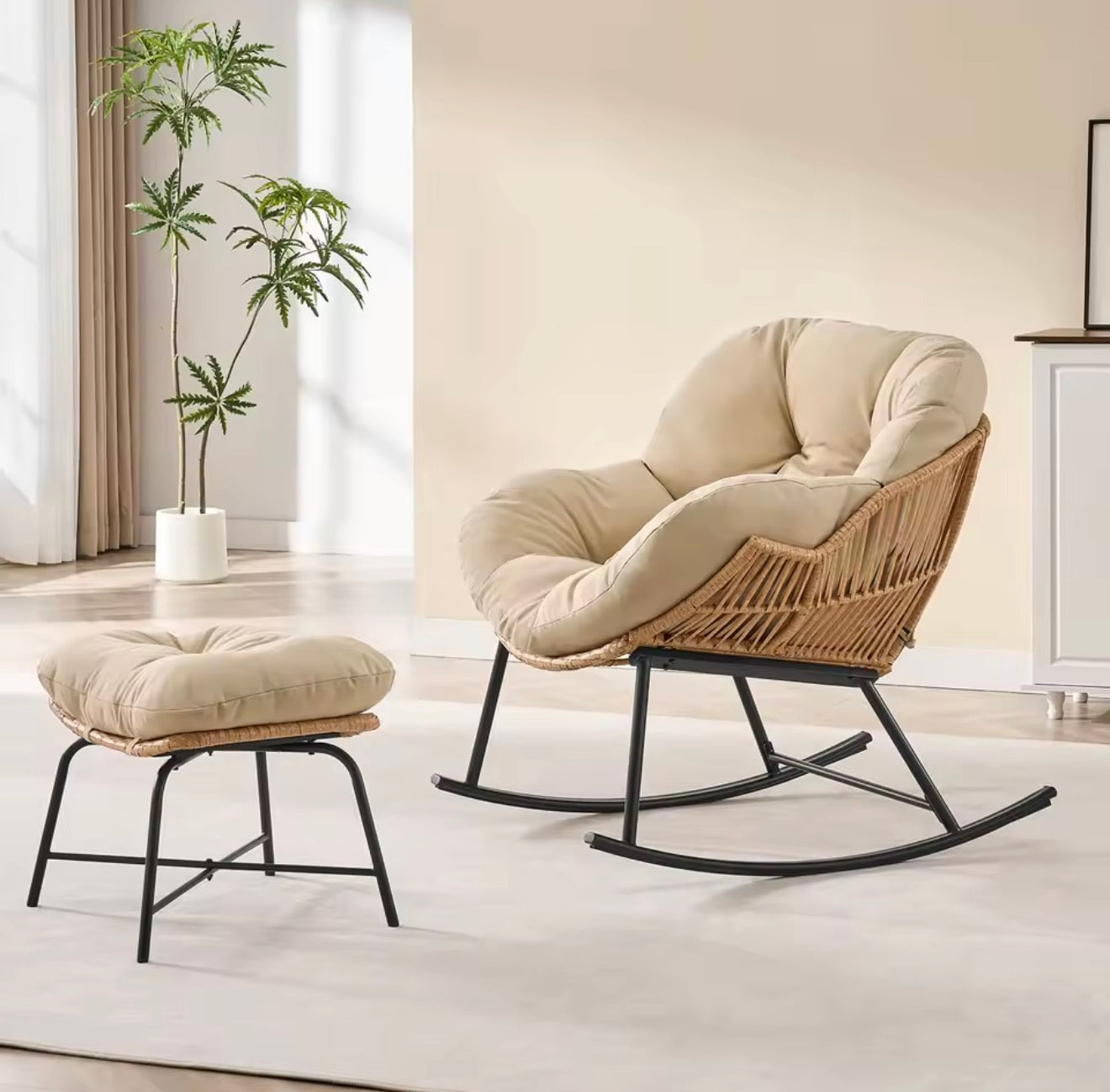 Rocking Chair with Ottoman