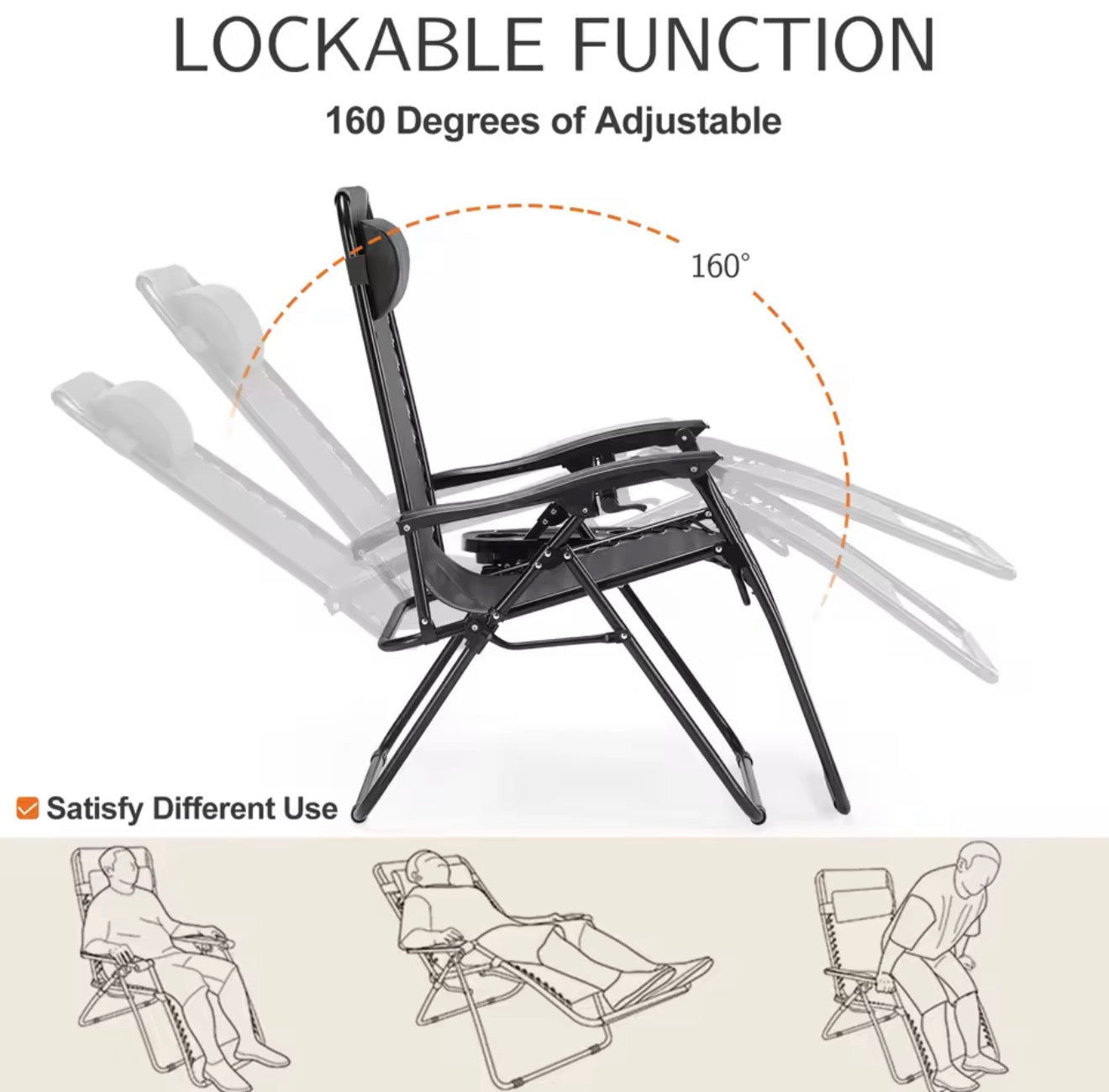 Zero Gravity Reclining Lounge Chair