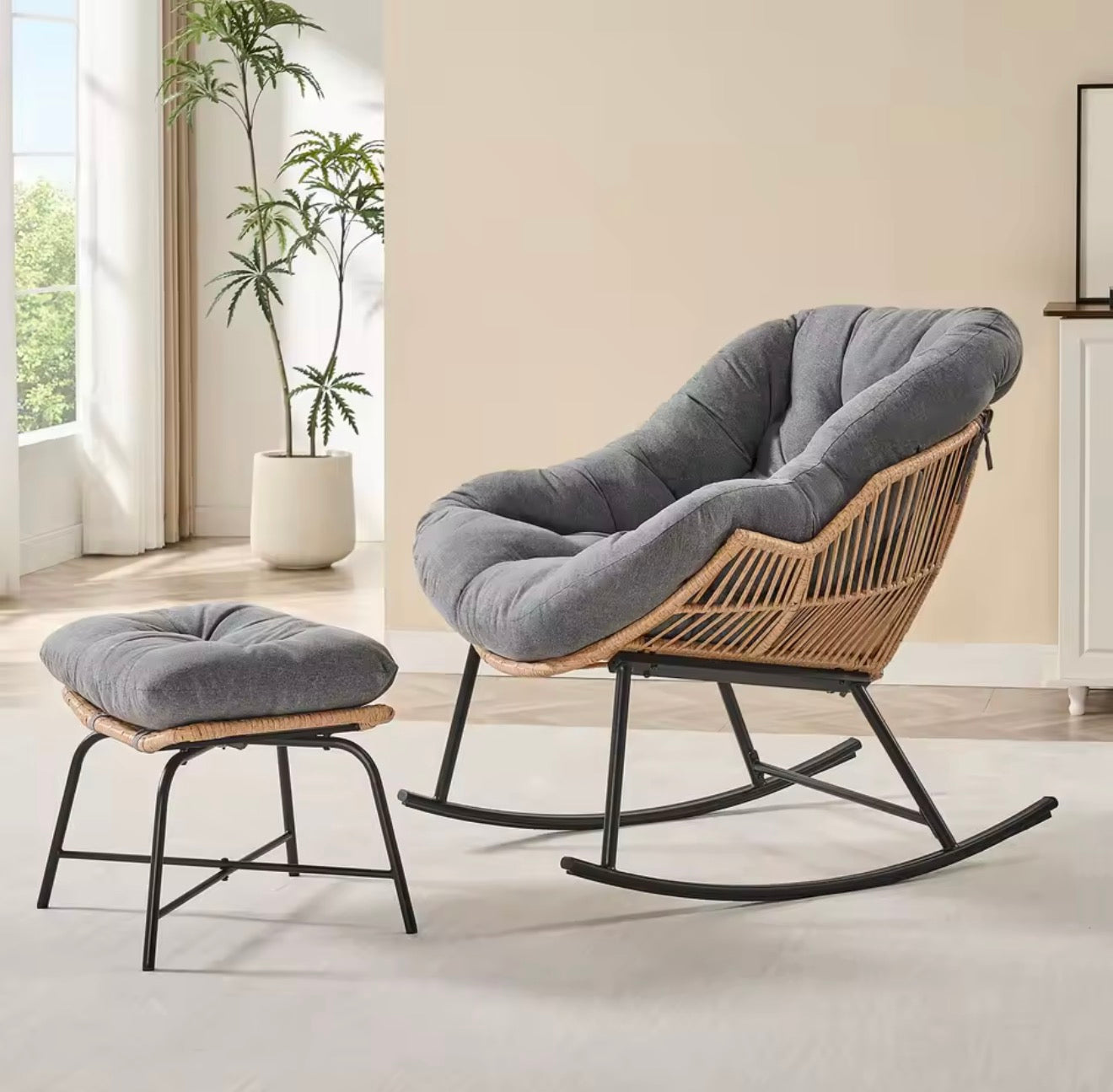 Rocking Chair with Ottoman