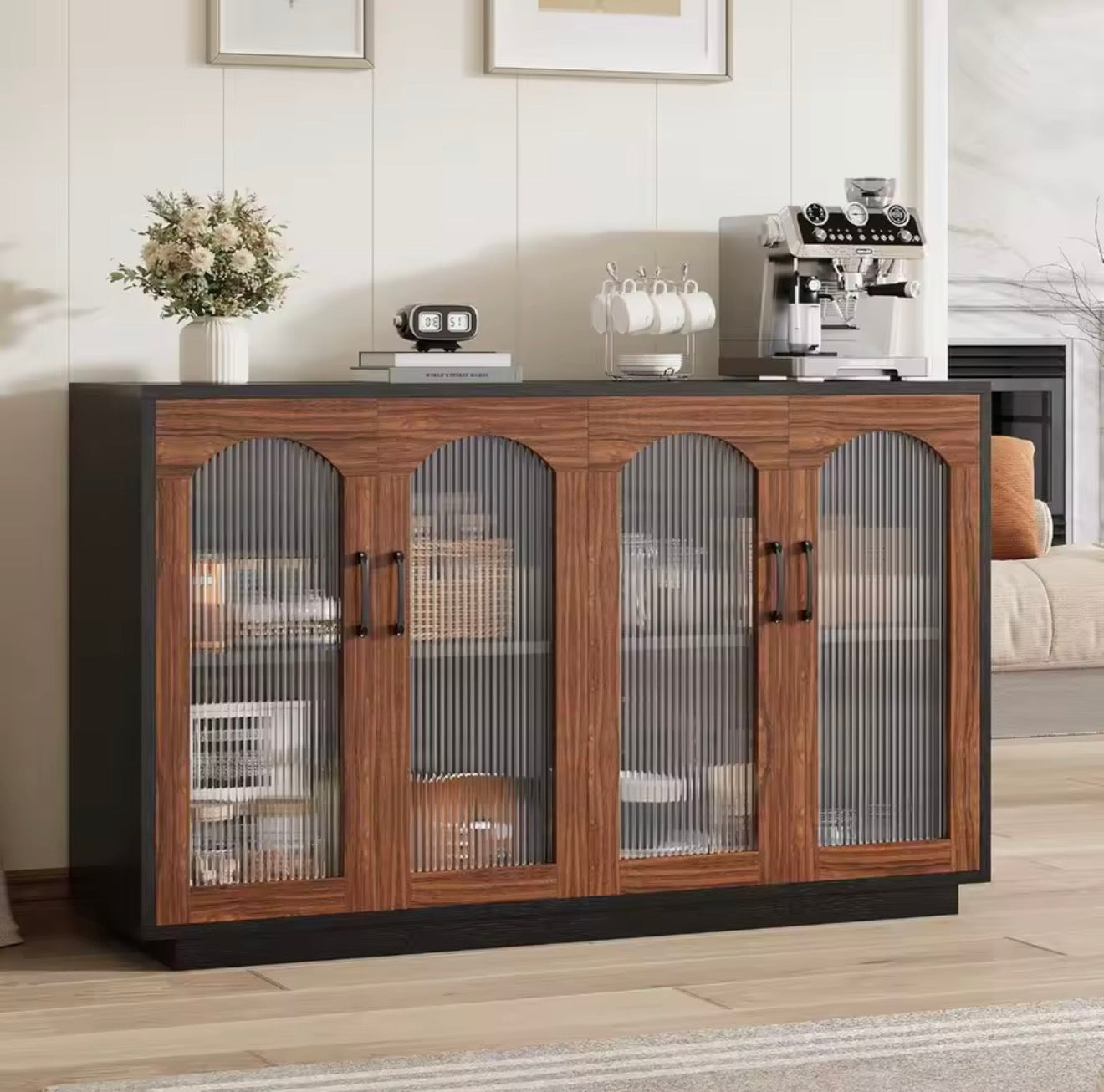 Buffet Cabinet with Glass doors