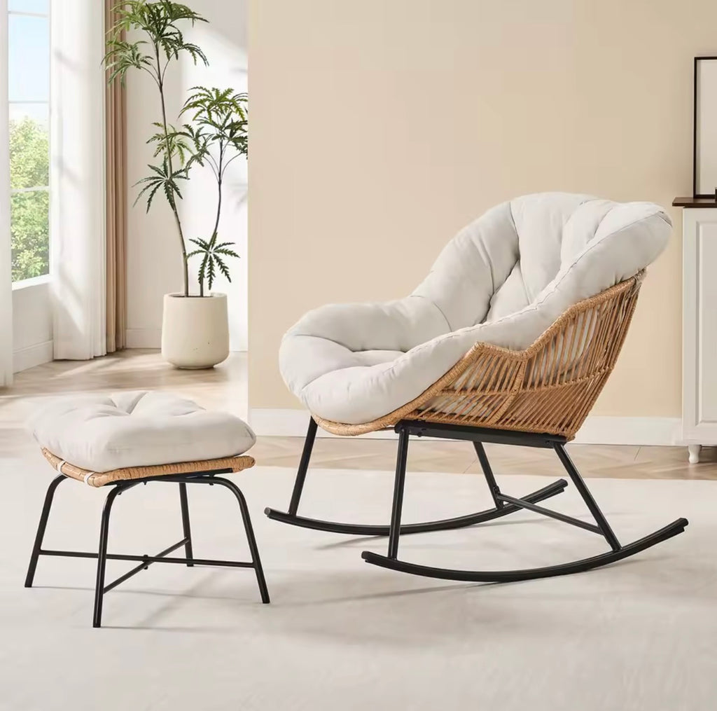 Rocking Chair with Ottoman