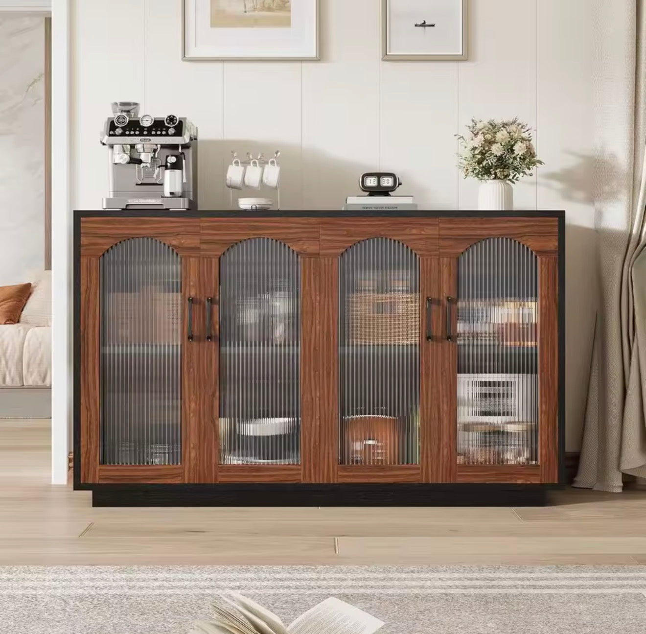 Buffet Cabinet with Glass doors