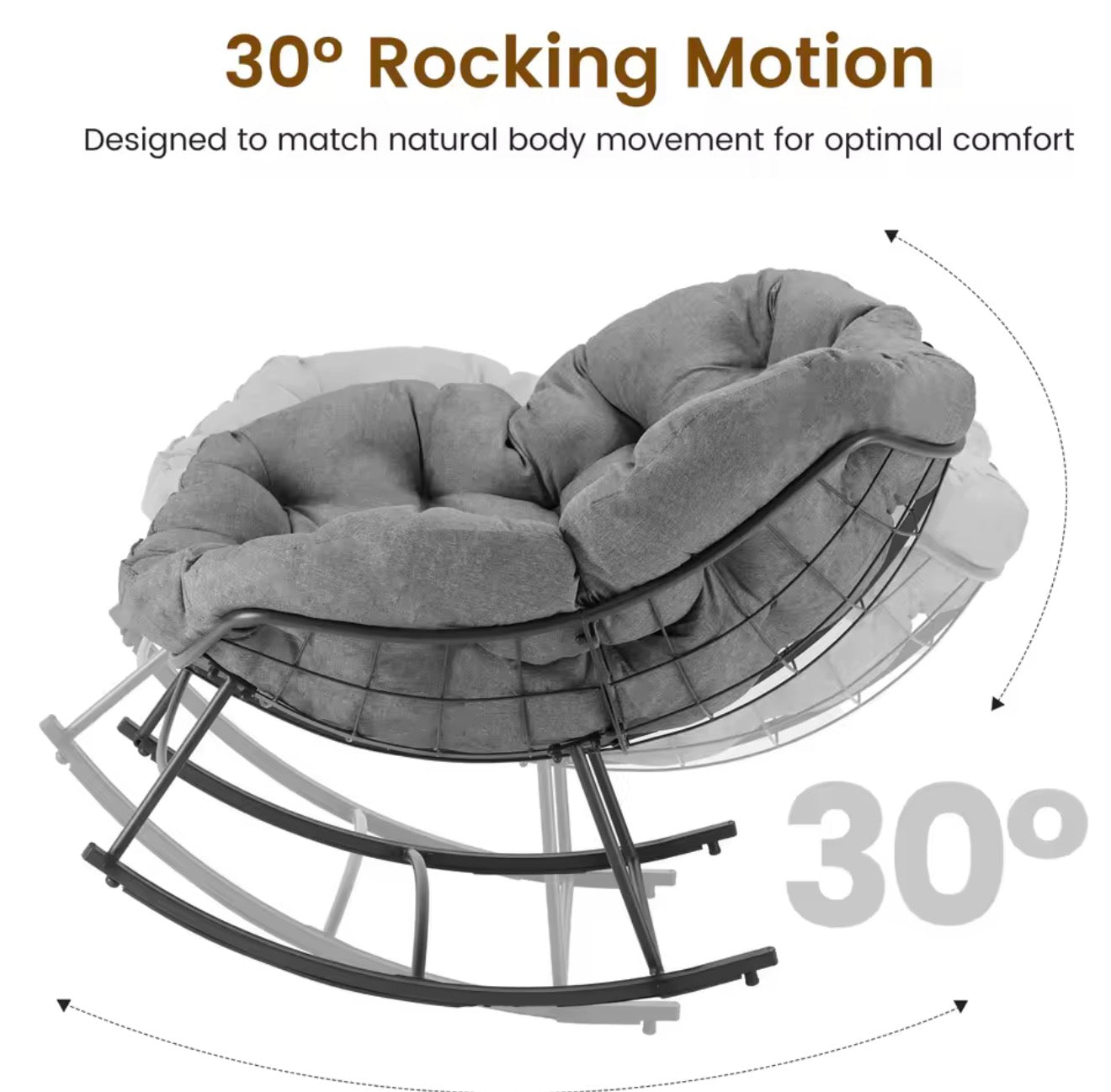 Oversized Rocking Lounge Chair
