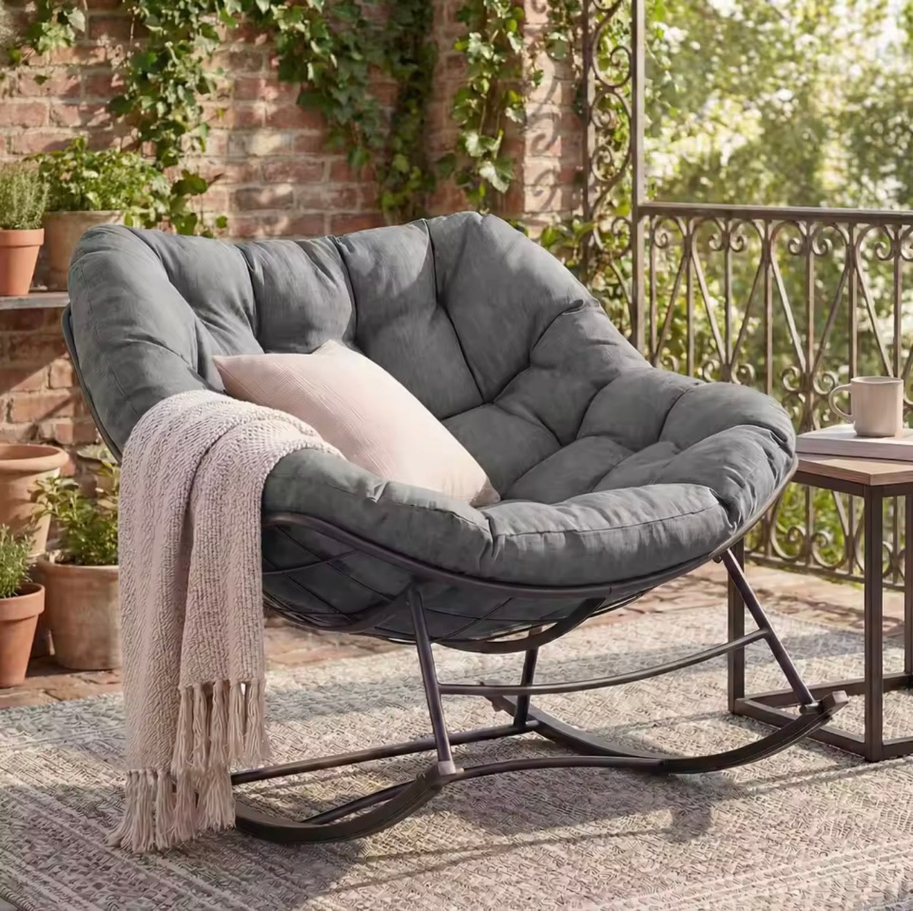Oversized Rocking Lounge Chair