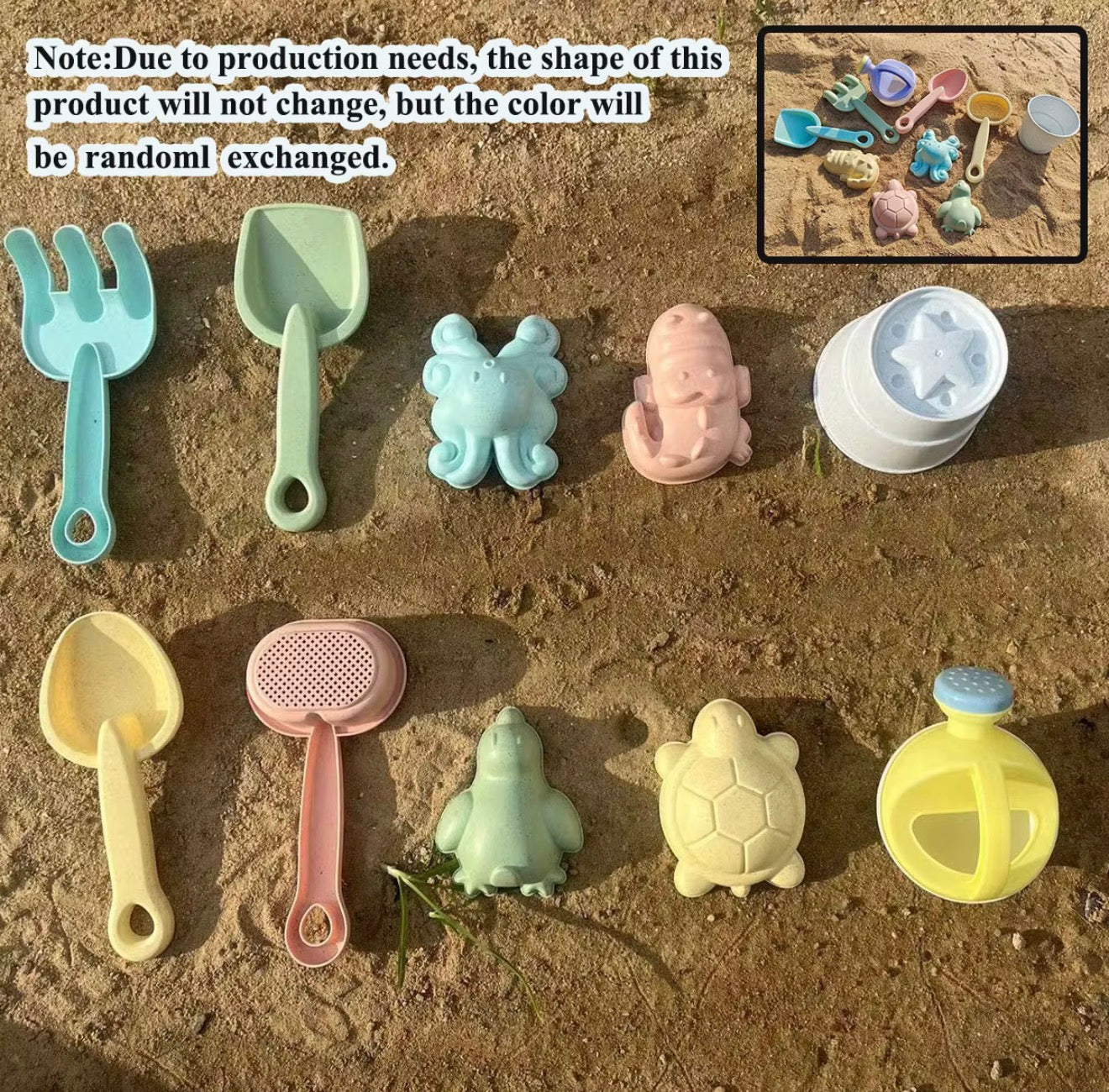 Foldable Beach Toy Bucket Set